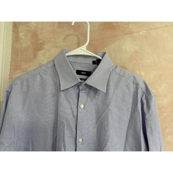 BOSS HUGO BOSS Men's Sharp Fit button down long - Picture 3 of 9